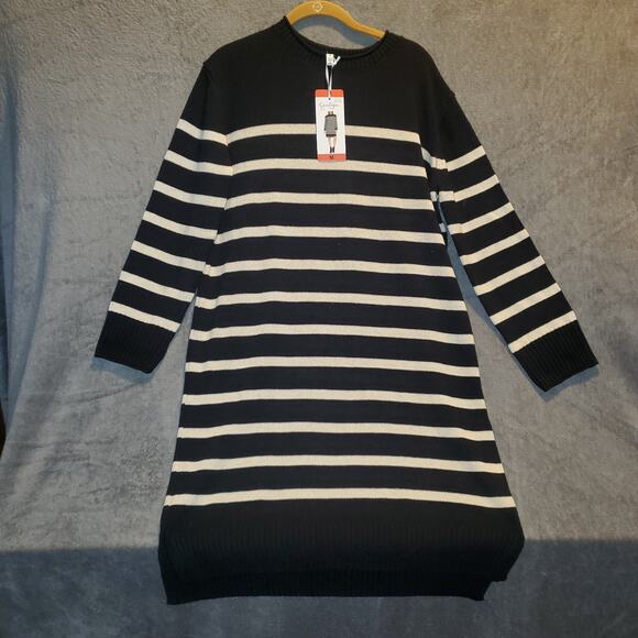 Jessica Simpson Women's Long Sleeve Cozy Knit Sweater Mini Dress, M - Picture 1 of 6